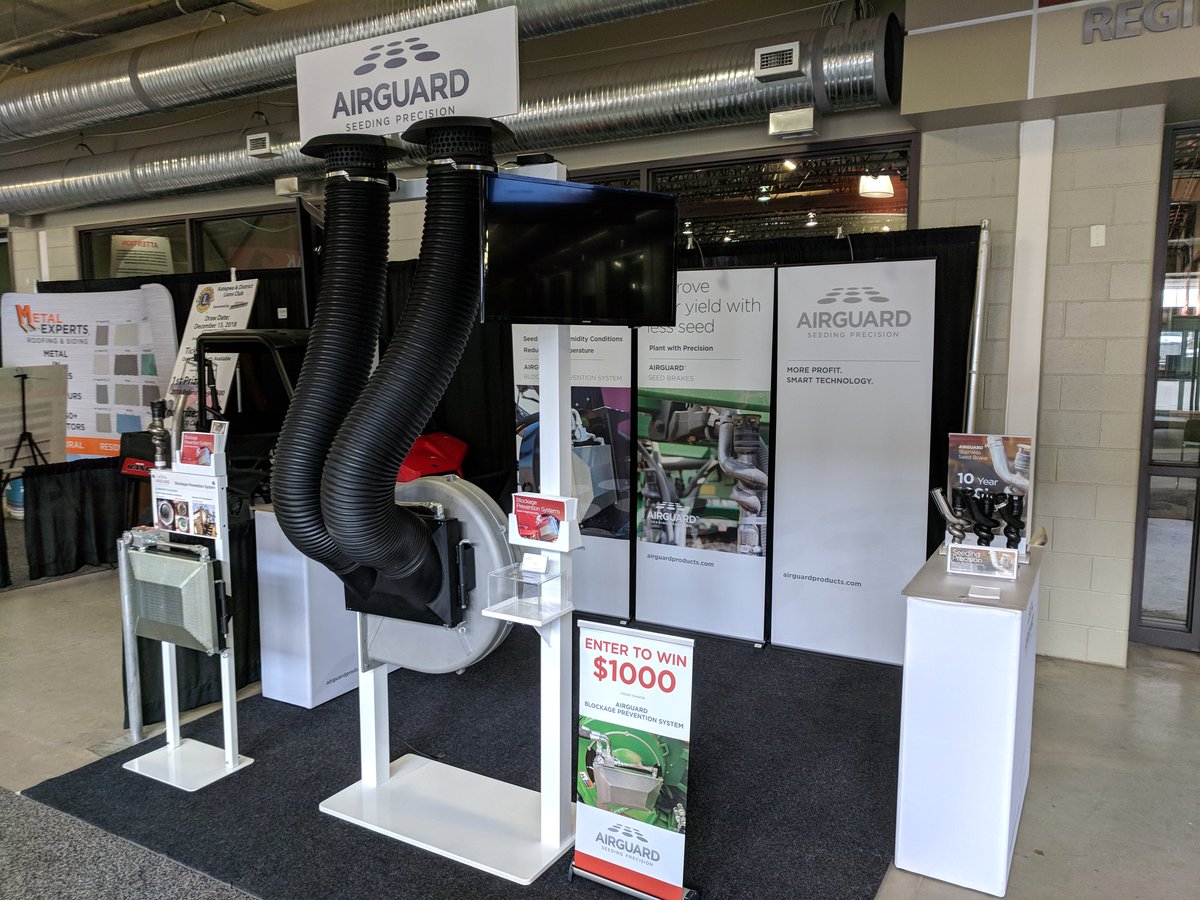 airguardinc's tweet image. Come by our booth at #CFPS18. 10% discount on all products in the month of June.  Also enter to win $1000 rebate towards a Blockage Prevention System. #plugfree @canadafarmshow