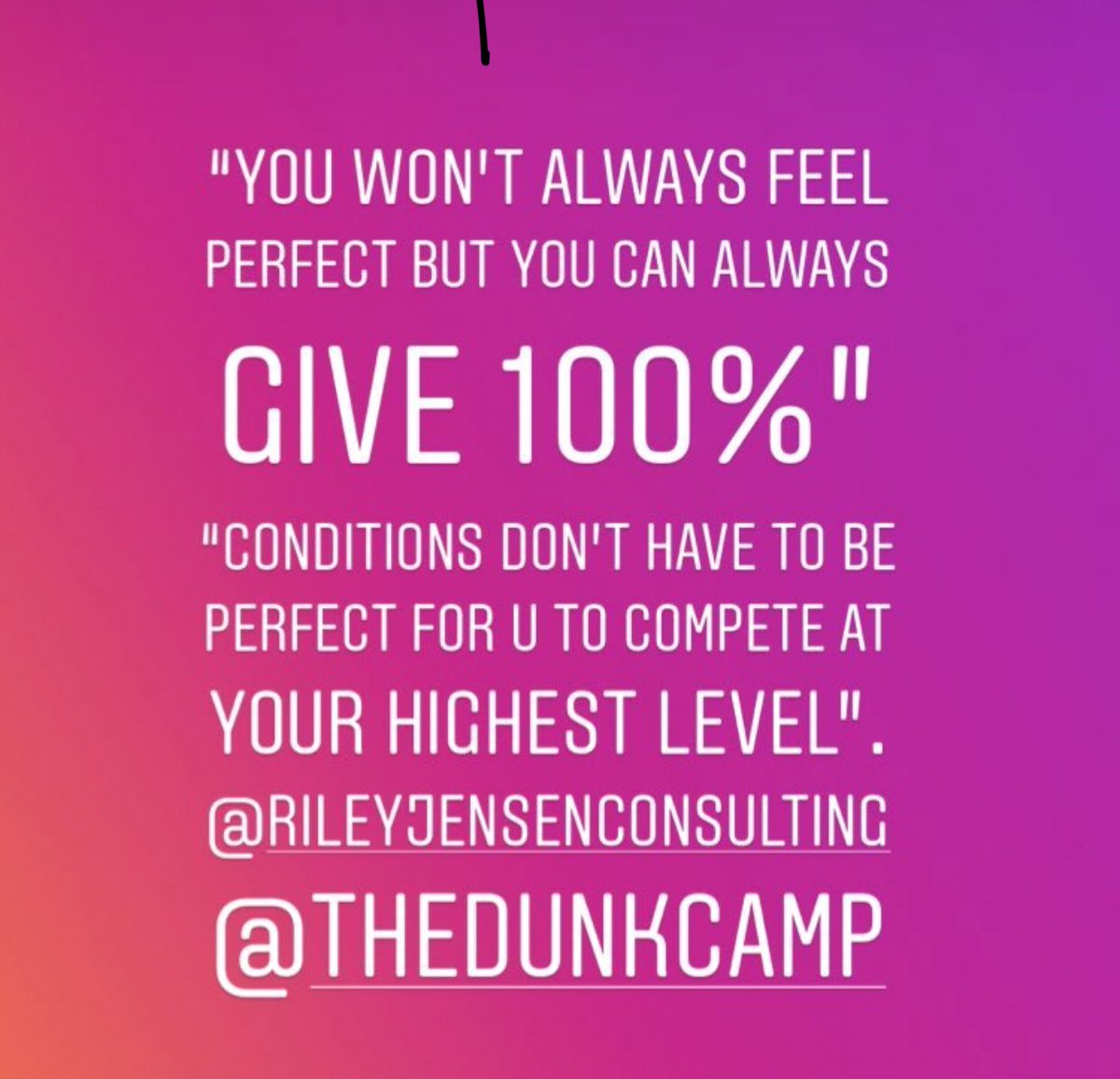 RileyJensen's tweet photo. Once again, I really enjoyed speaking with the athletes at @thedunkcamp this morning. We talked about relaxation, imagery, and effort. Conditions don’t have to be perfect for you to give your full effort! #DunkMindset #Growth #Performance #Skills #MentalGame #Dunkademics https://t.co/lbrFkCyFCO