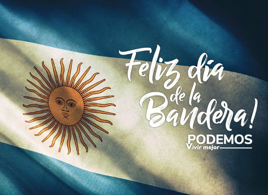 Jurando amarte, como así defenderte,
mientras palpite mi fiel corazón

#DíaDeLaBandera #LaBanderaNosUne ☀🇦🇷