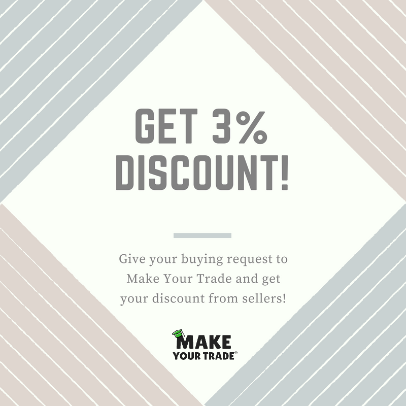 makeyourtradeTR's tweet photo. 📌 We have offer for international buyers!. Purchase your products from Turkish sellers and get 3% discount over total amounts!
📌 You need to click on our web site https://t.co/7phkdLHJst and enter your buying request registration, thats all! https://t.co/hQG6FCliwW