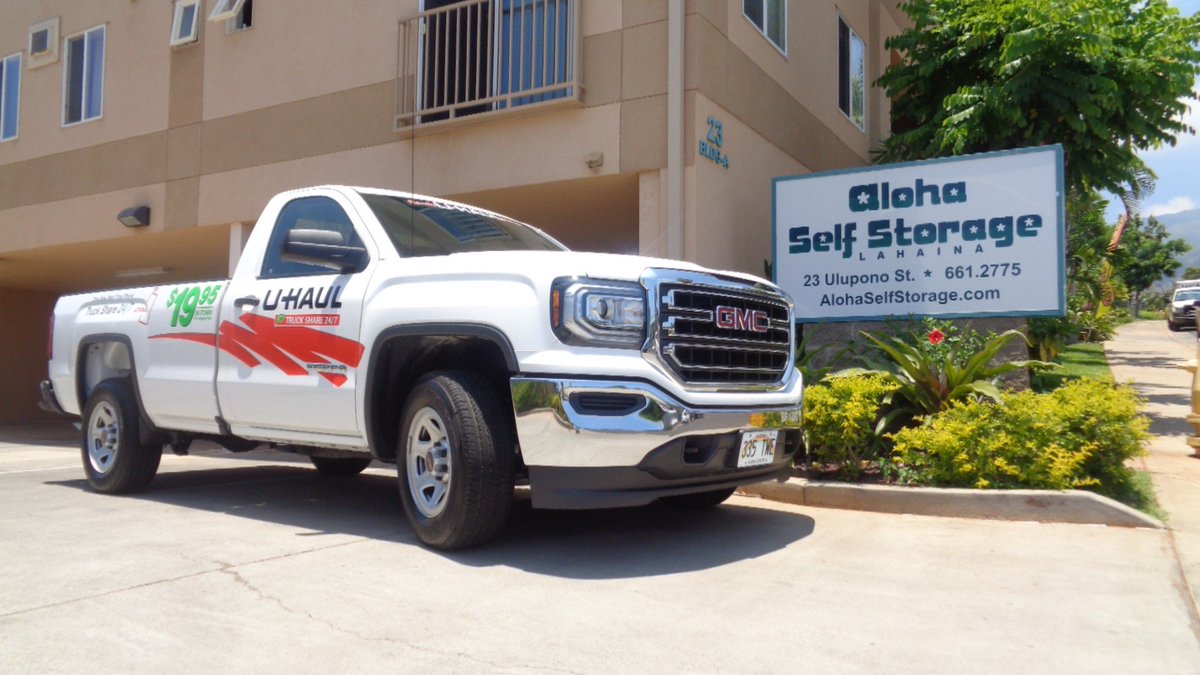 AlohaStorage's tweet image. A new @uhaul pickup is available for rent on the west side at #Lahaina #Maui #Hawaii. The first renter starts with an odometer reading of only 61 miles!