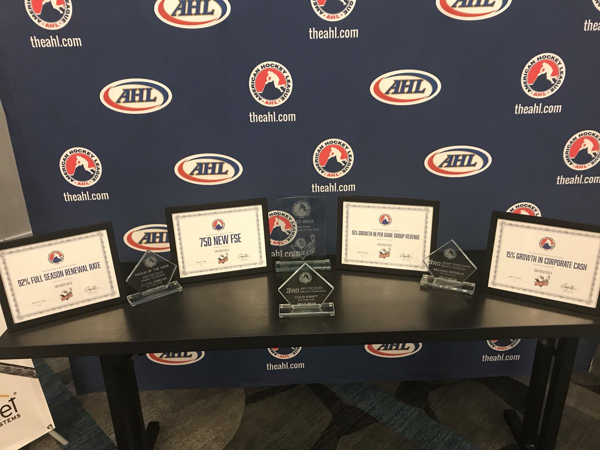Another great showing by our front office @theahl league meetings! 

BACK-TO-BACK-TO-BACK Ticket Sales Department of the Year 🏆 and so much more. 

Big shout out to #AmericasFinestFans for all the support to make it possible. 🙌