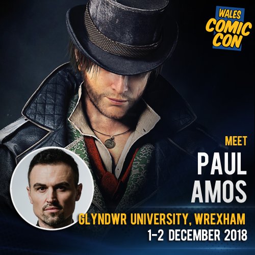 NEW MEDIA GUEST #WCC2018 - Paul Amos #AssassinsCreed #LostGirl #CaptainCanuck #DesignatedSurvivor