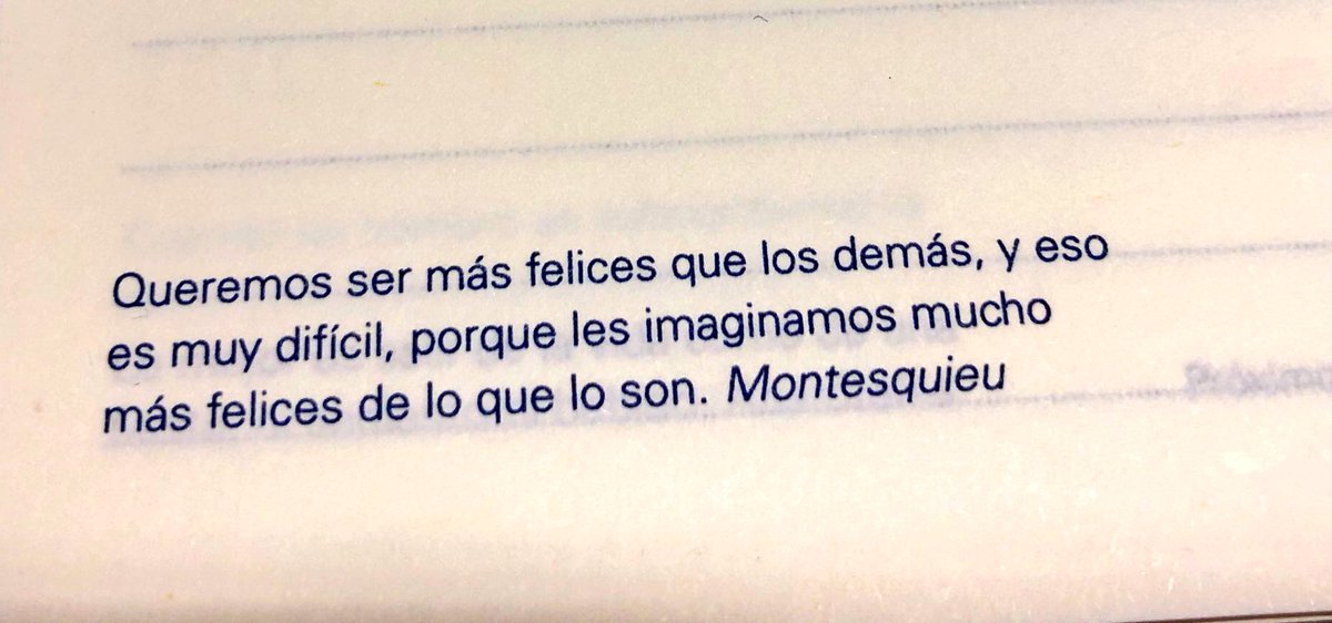 Otra verdad para el mundo de la apariencia. Montesquieu siempre ha sido un visionario.