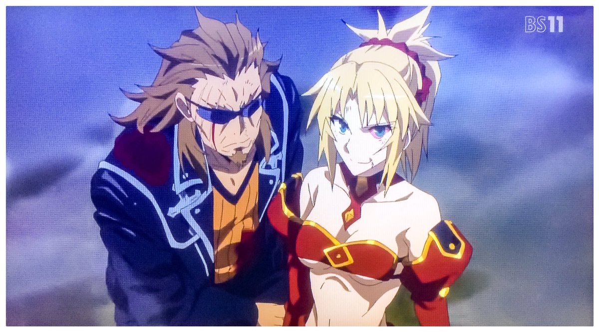 ホランドゥ 伊達 Fate Apocrypha やっと観終わった 観てよかった 登場人物で獅子劫界離と赤のセイバー モードレッドが好きだった 黒のバーサーカー フランケンシュタインも良かった うーん キャラみんな良い Fate