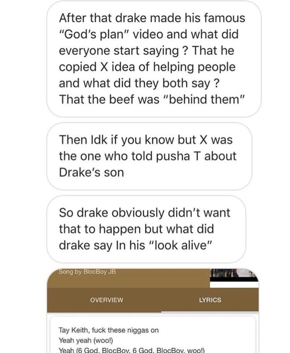 wideneckguy's tweet photo. Drake had a part in the execution of XXXtentacion #XXTENTACION #x #RIPXXXTENCATION #DrakeKilledX #rip #imupset
#wtf #Drake #Drakedidit #drakevspushat #DrakeImUpset https://t.co/KCstwIC9pV