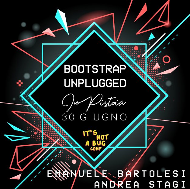 notabugconf's tweet image. Siete stati in tanti a partecipare alla #notabugconf, adesso vi aspettiamo per un altro evento d.o.c.
@4stagi e @kasuken sono già carichi, e tu sei pronto ?🔥

🎫 Guarda la scaletta e prendi il tuo biglietto prima che finiscano!
…p4-unplugged-in-pistoia.eventbrite.it