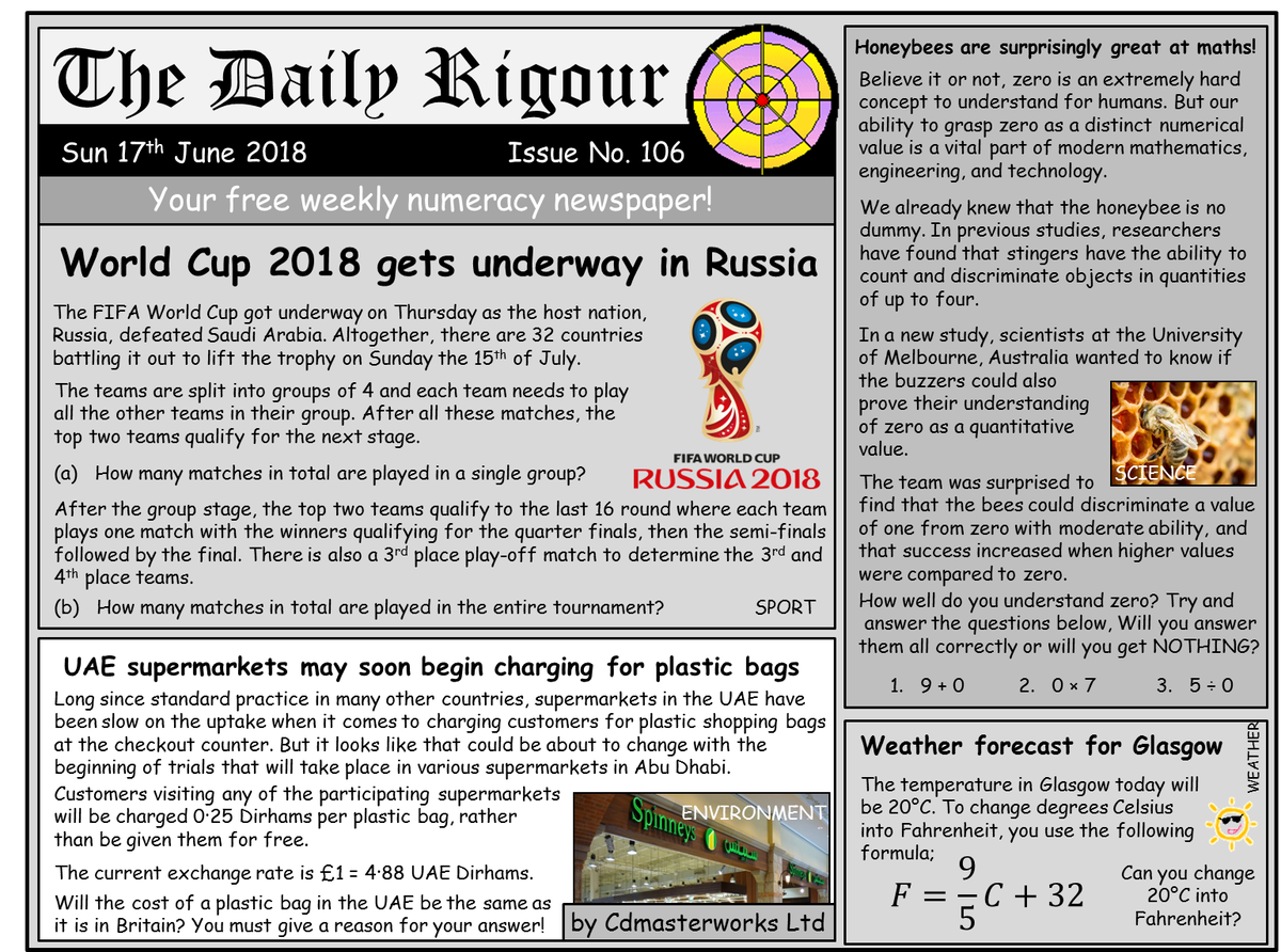 RigourMaths's tweet photo. #toptip2: Download the #DailyRigour, our weekly numeracy newspaper to ensure skills are practised in new and unfamiliar contexts. These problems are ideally solved together. You can download the new edition every Sunday from; https://t.co/yNQ4R2ch6m. Let's get problem solving! https://t.co/SnlbdtGn24