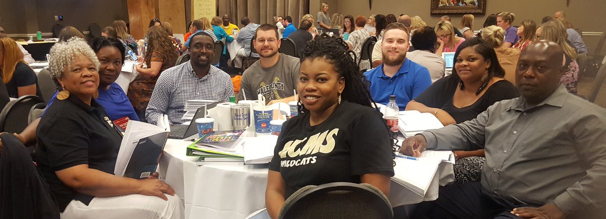 HCWildcatPride's tweet photo. HCMS Foundation team preparing for the 2018-19 school year!!! #howaboutthatwildcatpride @WallaceLela @EPerry1911 https://t.co/OmJ43oXKN5