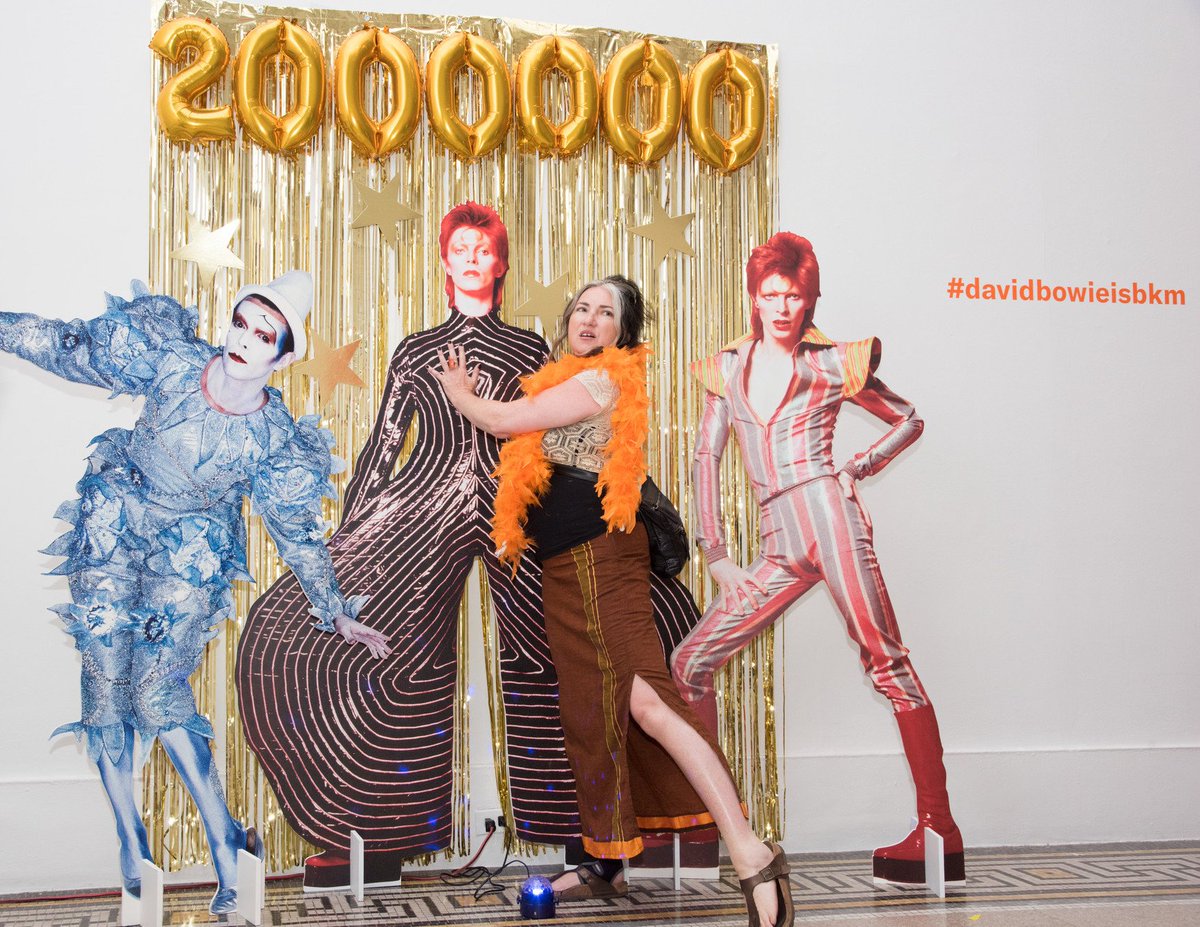 David Bowie is has officially hit 2,000,000 visitors! As the final stop of its global tour, we are thrilled to be part of this milestone day and to name Nicole as the lucky visitor! This Bowie fan will be traveling home to Dublin with a suitcase full of swag. Congrats Nicole!⚡️