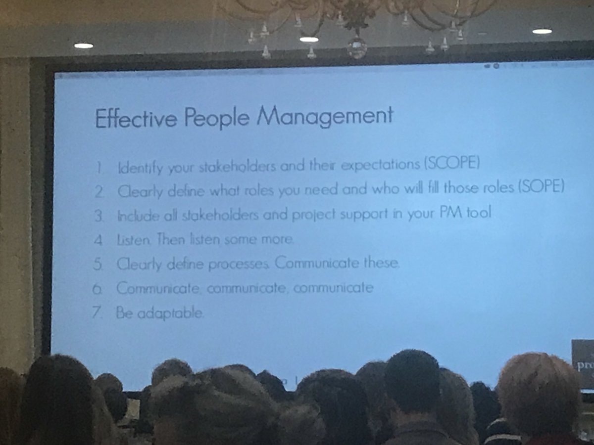 DCNDMNErica's tweet image. Effective people management! Communication = key! @ProjectCoSara #CommonSensePM #NDATD