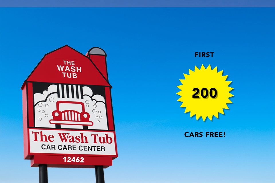 The Wash Tub On Twitter Free Car Wash For First 200