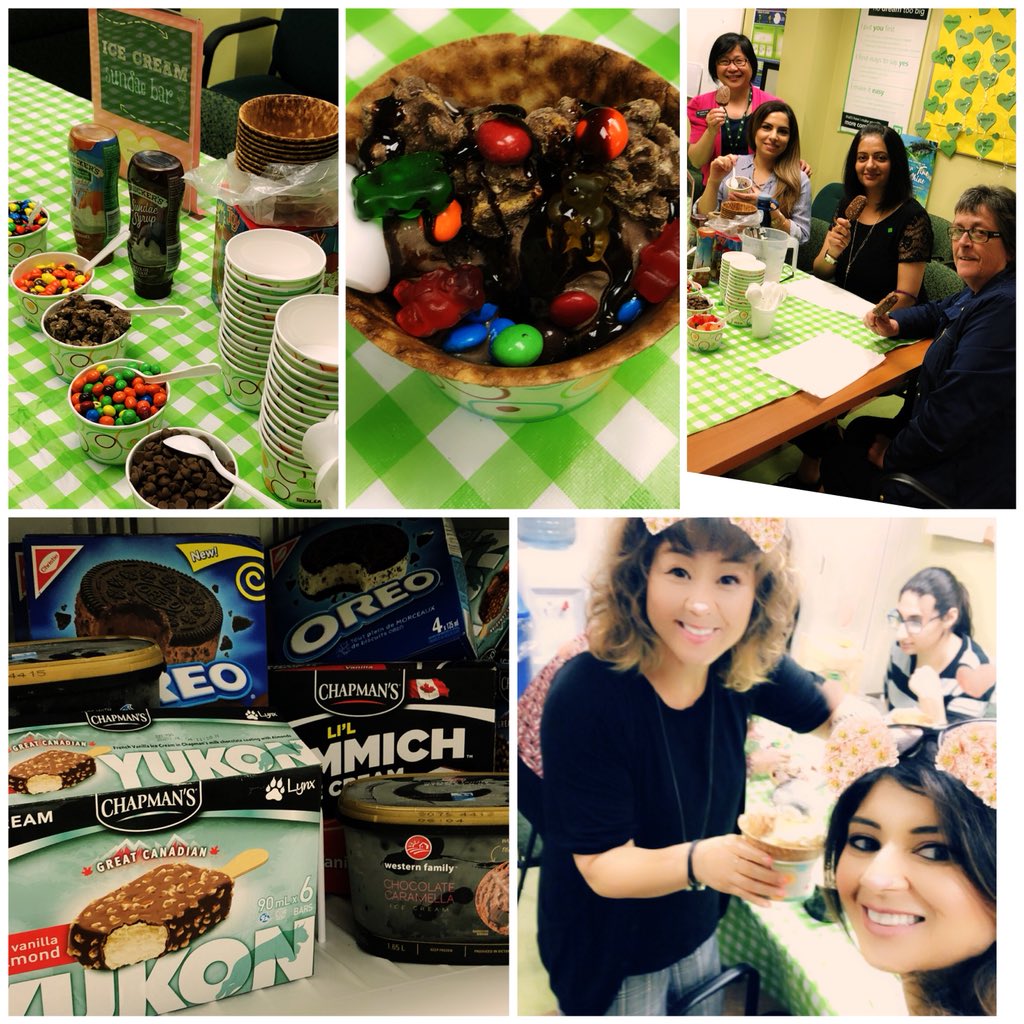 I scream... You scream... We all scream for Ice Cream 🍦🍧🍨🍦 Today we are serving  cold treats for our Special White Rock team💚 #YouMakeTD <a href="/whiterockbob/">Bob Bezubiak</a> @GurjivChahil_TD