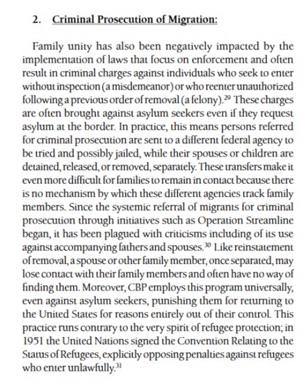 14/x Many family separations resulted from criminal charges being brought against the parent.This was a choice the Obama administration made to begin criminal proceedings against men and women who crossed the border.