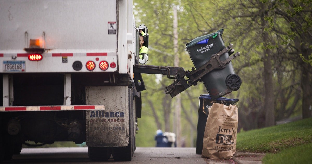 byebyepotholes's tweet photo. If vote for continuation of 6 garbage trucks on residential streets passes, Bloomington should pave them with concrete. Read: State Supreme Court sides with resident efforts to block organized trash hauling in Bloomington https://t.co/crzo9mgsu9 https://t.co/WmBGVNydea
