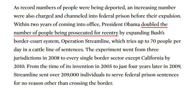 21/x Many immigration activists decried Obama's expansion of the deportation state.Liberals like to ignore this part of Obama's legacy.