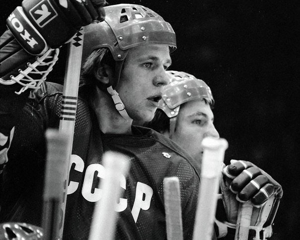 Le joueur de hockey de l'équipe nationale d'URSS Viatcheslav Fetisov en 1980 #histoire