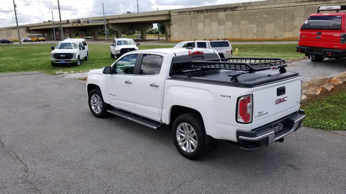 Custom Trucks Unlimited Huntsville On Twitter 2018 Gmc Canyon With Undercover Ridgelander Tilt Up Tonneau Cover With A Rack And Rola Basket Workwednesday