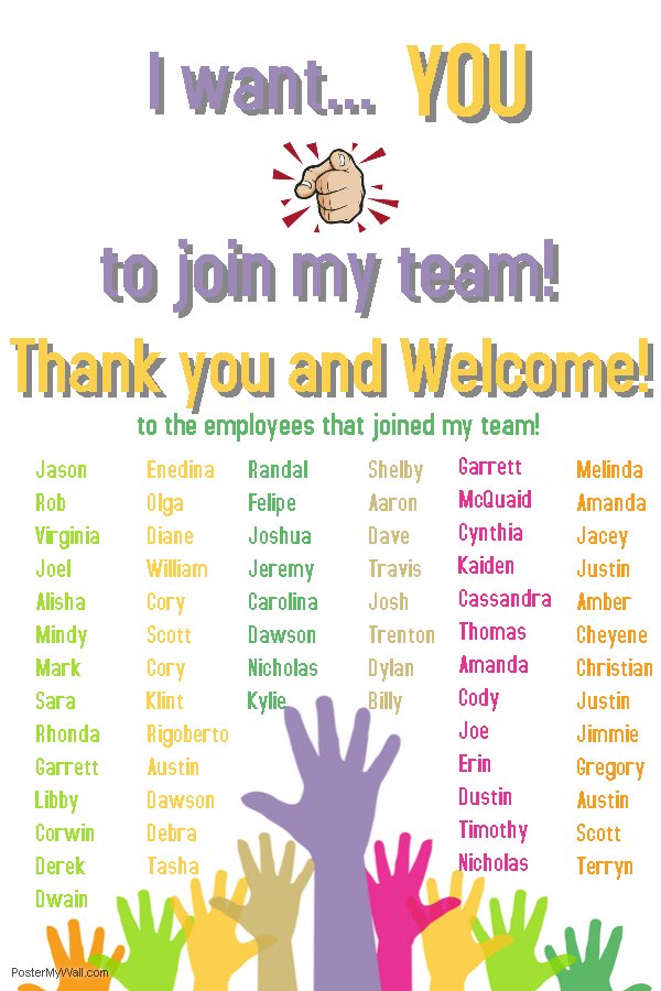 StarlaRecruiter's tweet photo. 📣I would like to send a 📢SHOUT OUT🙌 to my 🆕 starts Dwain, Tasha, Kylie, Billy, Nicholas, and Terryn. Thanks for choosing 💚Kelly Services💚 as your employer and joining my team! https://t.co/n2reECEhFg