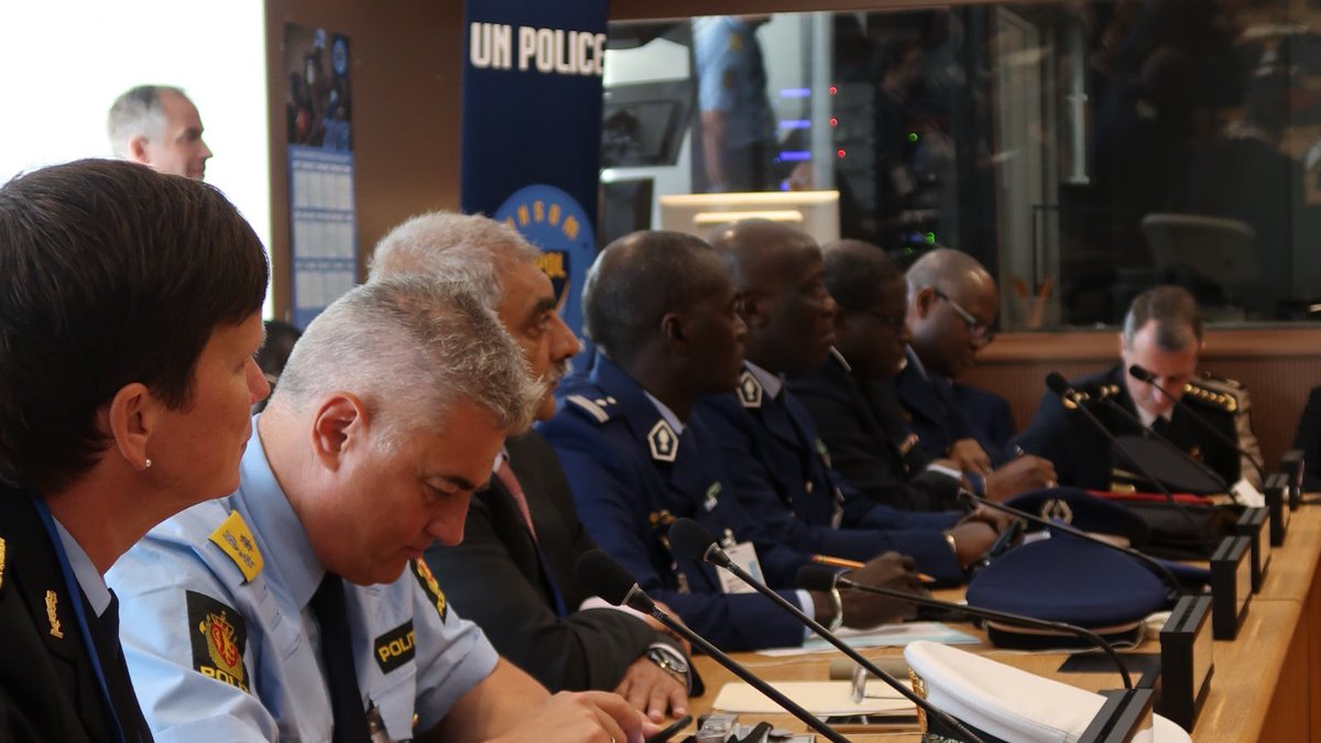 Filled to capacity, side-event #UNCOPS: Women in Policing – making it a reality👮🏻‍♀️👮🏽‍♀️Together with <a href="/CanadaUN/">Canada Mission UN</a> &amp; Senegal, we are proud to put the importance of gender balance on the agenda. 

Long-term strategies tailored to national needs are vital to success! #WPS