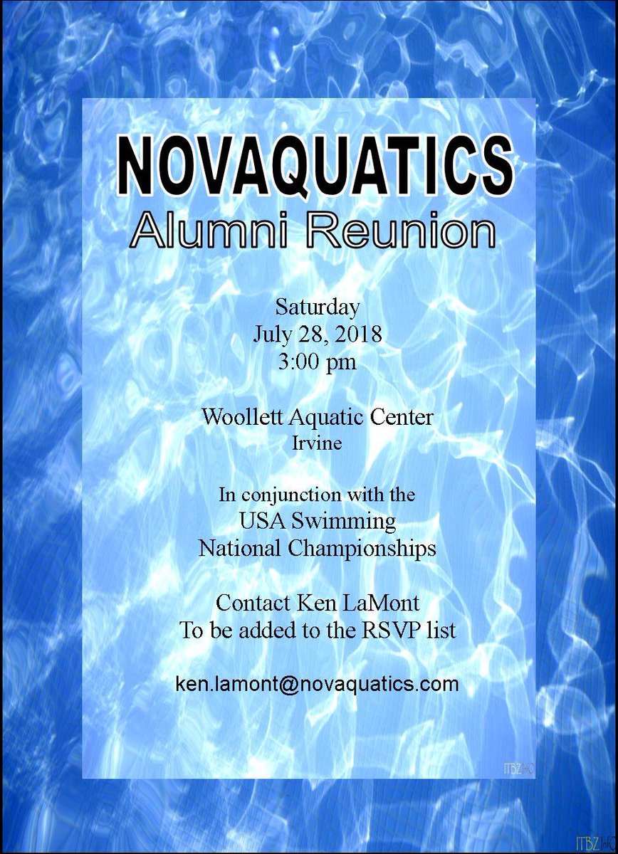 Calling all Nova Alumni! We’d love to see you this summer at Nationals for our reunion.