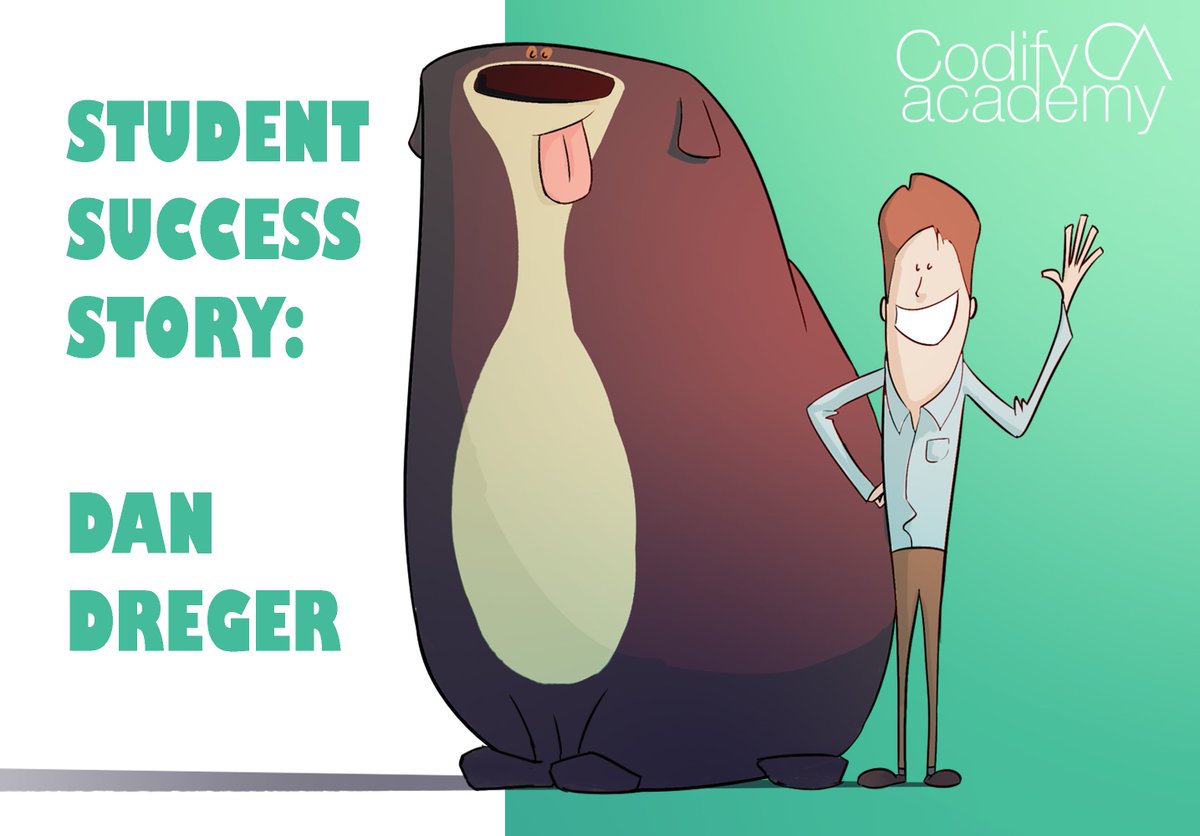 CodifyAcad's tweet image. We're proud to introduce a very accomplished Codify alum! Meet Dan, currently a software engineer at Rally Health (and his St. Bernard)!
codifyacademy.com/learn/student-…
#codify #codifyacademy #learntocode #changeyourlife #coding #bootcamp #grad #stbernard #frontend #webdev