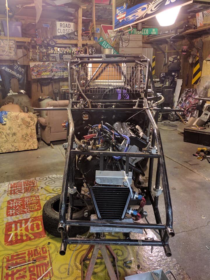 Elliott15e's tweet photo. And just like that it was junked and my season is most likely over. Very thankful it wasn’t any worse on us! Glad I only have one broken bone. Just bruised half of my body https://t.co/nM8iYUEIPa