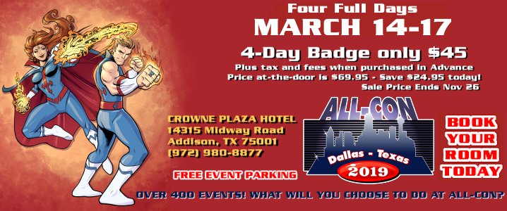 Who's in for year 15!!!! #allcon #all_con #allcon2019 #cosplay #dfw #springbreak #fun #backatthecrowne