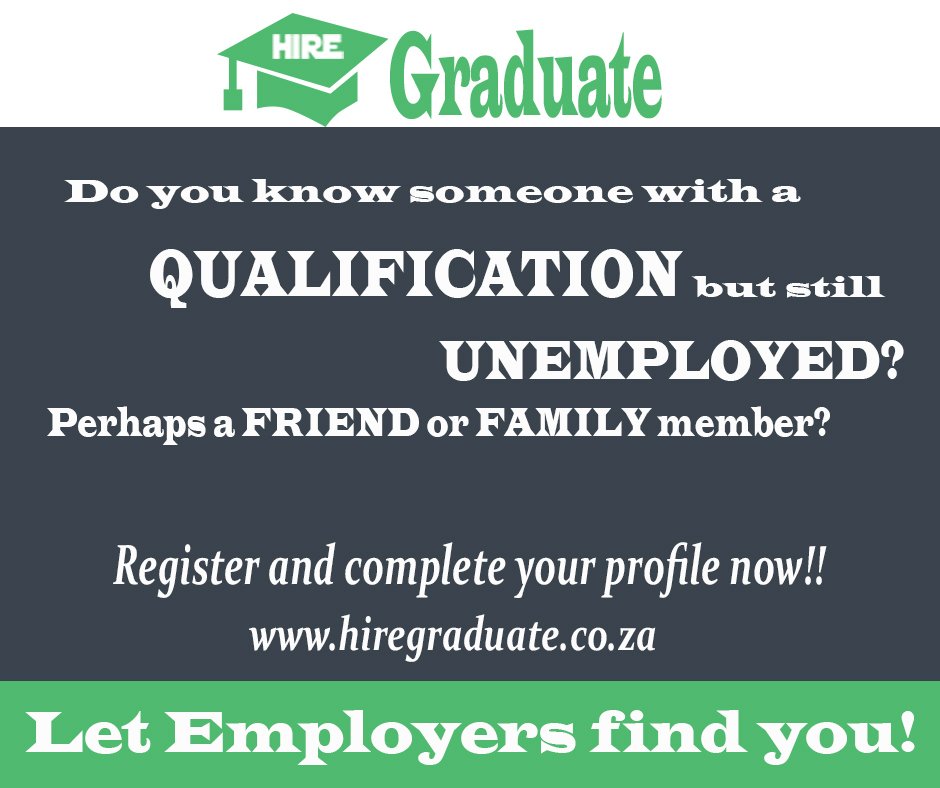 HireGraduateza's tweet photo. Let the Employers find you.
@HireGraduateza 
#hiregraduate https://t.co/ElXBJ8pTAy