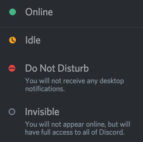 Colorblind mode begins! User Settings -> Appearance -> Colorblind. To start, we've added distinguishable icons to user statuses. More accessibility to come.