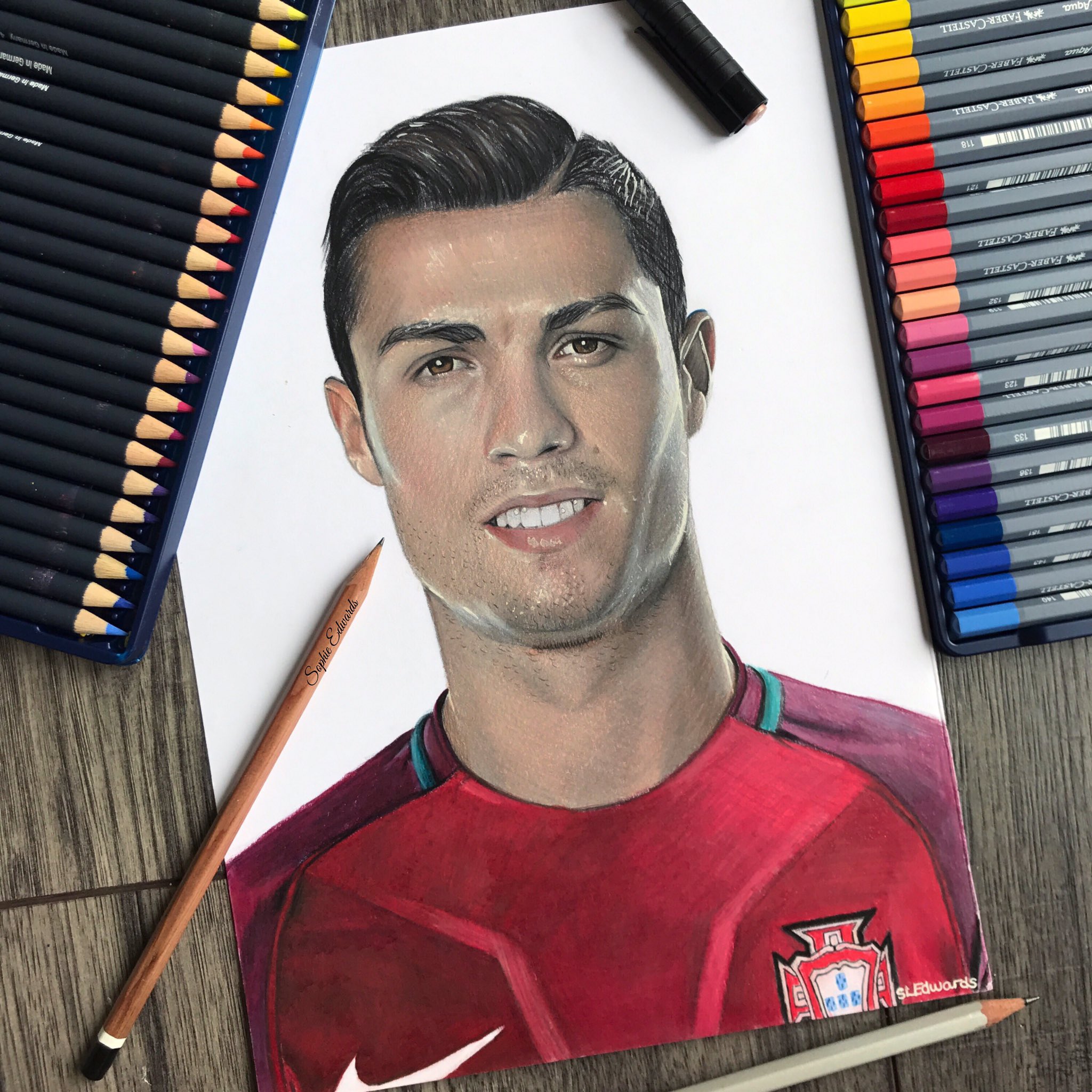 cristiano ronaldo pencil drawing