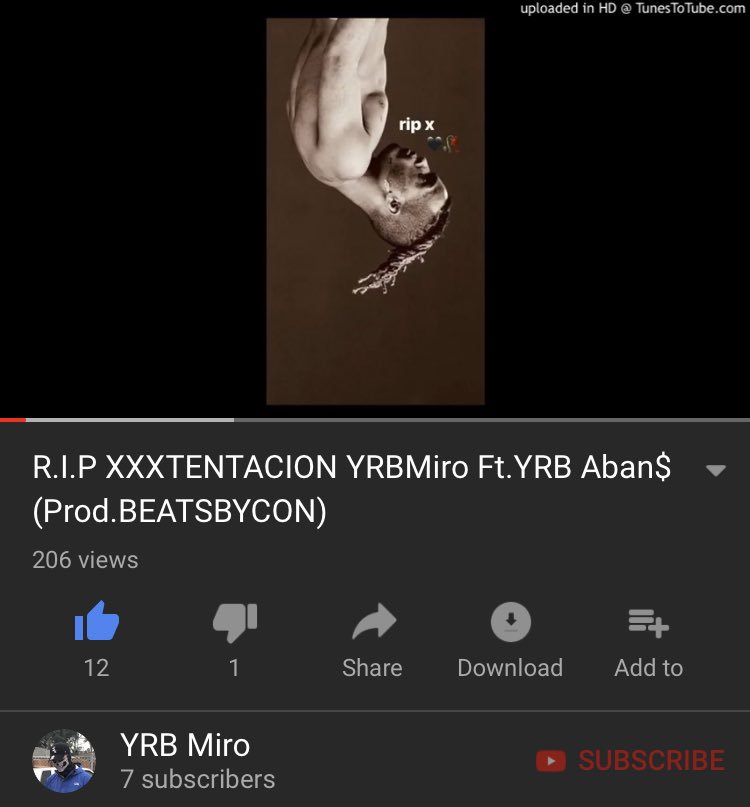 MiroYrb's tweet photo. (MUST HEAR!!!!!) XXXTENTACION TRIBUTE SONG RIP... CLINK THE LINKNow! https://t.co/C0UFkS7hHn #RipXxx #1063atl #bangers #NewMusic #sound #XXTENTACION #HipHopCulture #LongLiveX #musicindustry #NewMusicAlert #YouTubeMusic #playlist #california #Producers #Nowplaying #WorldStar #RIP https://t.co/1J0jIVjqR9