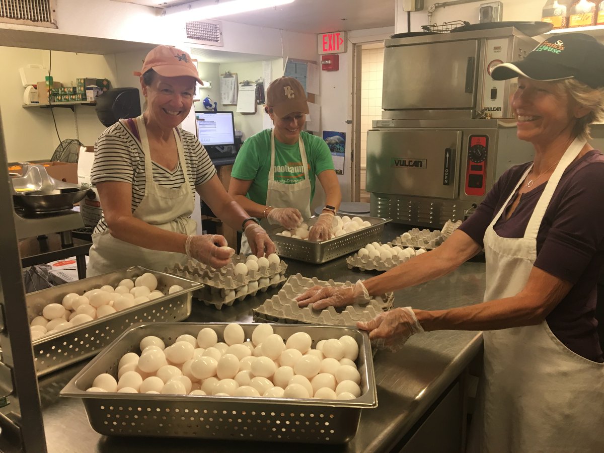 SFHBoston's tweet image. Ever wonder what 90 dozen eggs look like? Here you go! We love our hard boiled eggs on Thursdays and our #volunteers got them ready to go today. #basicservices #rebuildinglives