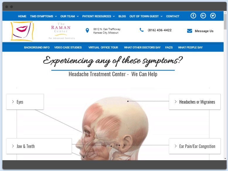Trijour's tweet photo. We just launched our latest clients website.  https://t.co/PdwLQQ2fgx  with pretty cool front page animation.  #WebsiteDesign #dentistry #Trijour #trijourMediaDesign #tmj Now on to the #SearchEngineOptimization  process. https://t.co/ilrBqUOWGd