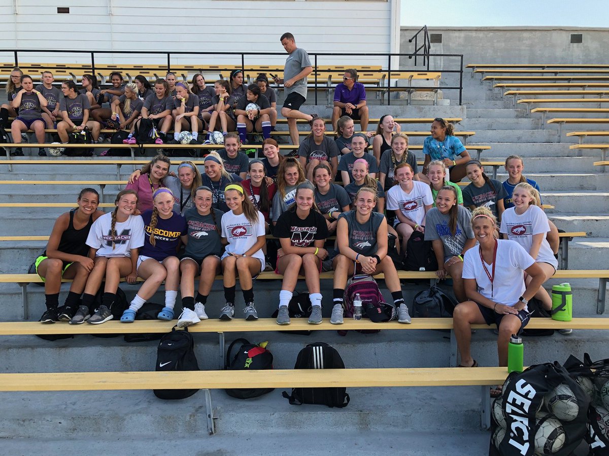MCHS_W_Soccer's tweet photo. Getting ready for Centre Camp to start! Team is all smiles and ready to work! https://t.co/P0xSDpfzVy