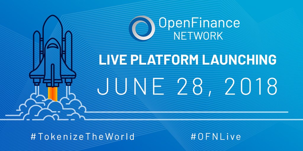 OpenfinanceIO's tweet image. OFN's live platform is launching June 28th! Stay tuned for more info. #tokenizetheworld #ofnlive hubs.ly/H0cKb5k0