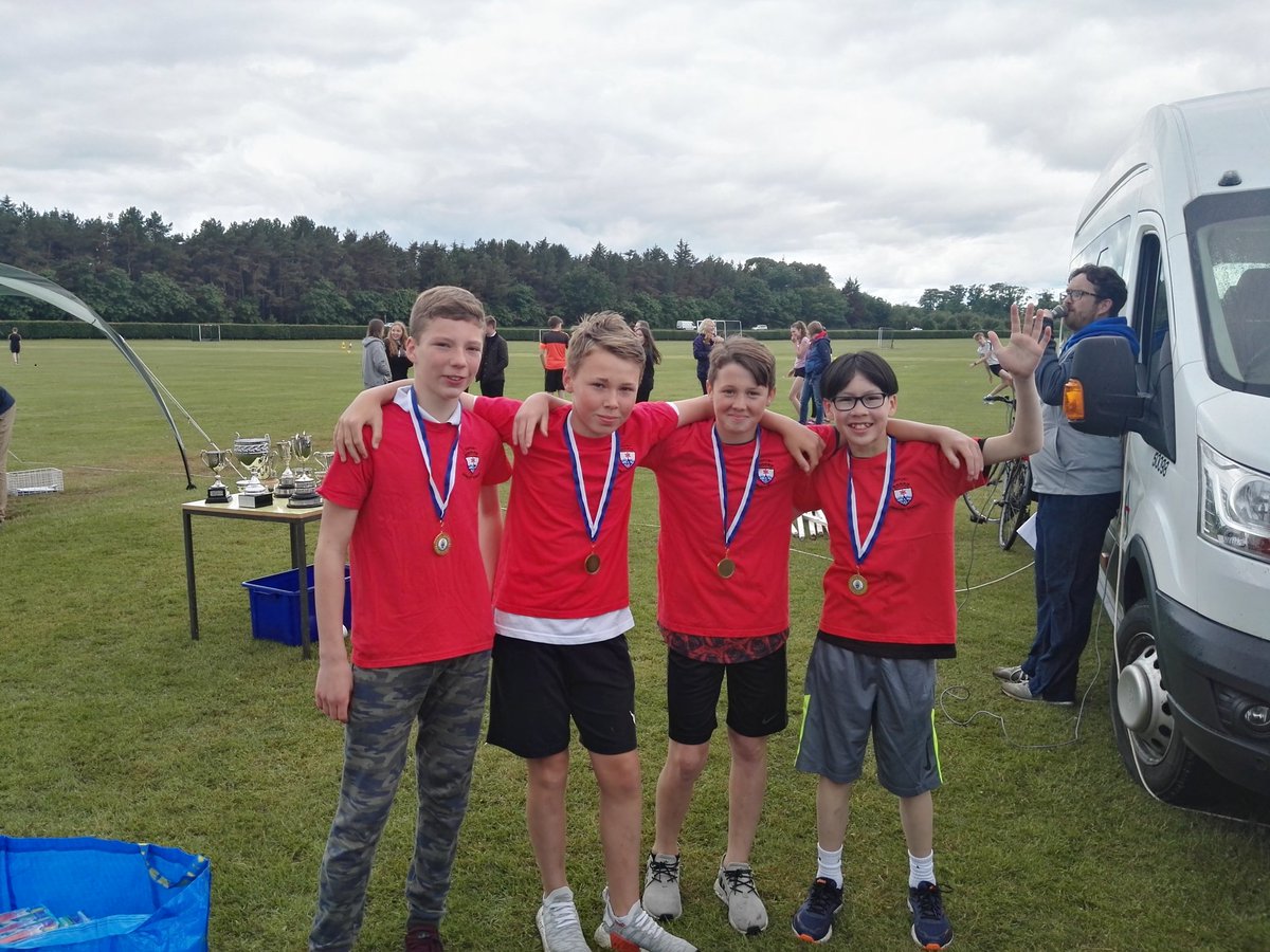 Been a busy Sports Day with little time to do this Twitter mularkey. Here are your individual champions and the fastest Primary school relay team from 11 entries. Well done everyone.