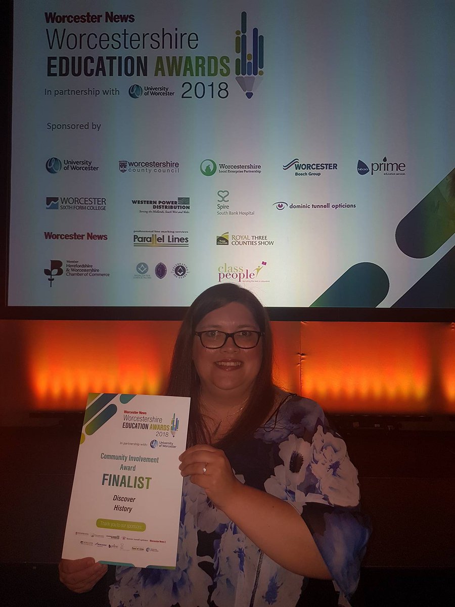 DiscoverhistPH's tweet photo. We were proud to win in 2017 and equally honoured to be finalists for 2018.Well done to @HeartstartMVN who won the category we were in-Community Involvement #WEAwards2018 #welldone #Congratulations @worcesternews @bbchw #WorcestershireHour #summersolstice #heartstart https://t.co/5stEv4XxA9