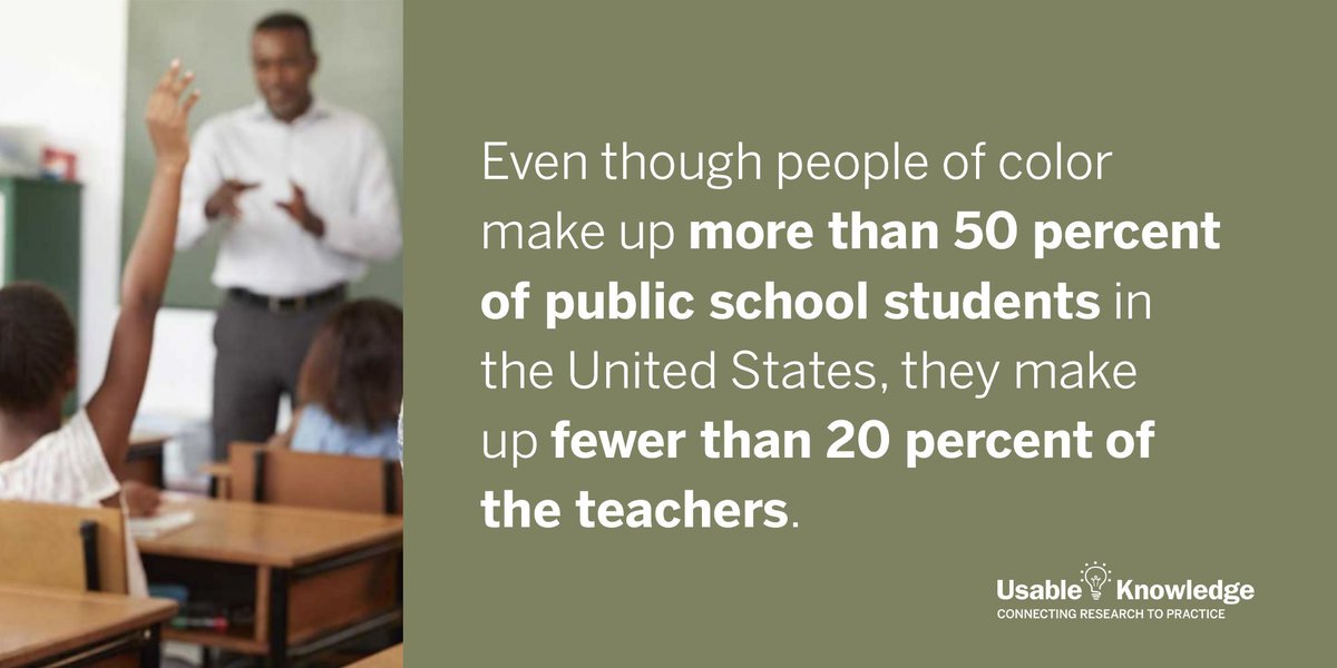 One of the most powerful supports you can give a student of color is a teacher of color. How school leaders can more effectively work to retain them: hgse.me/2I98aAe