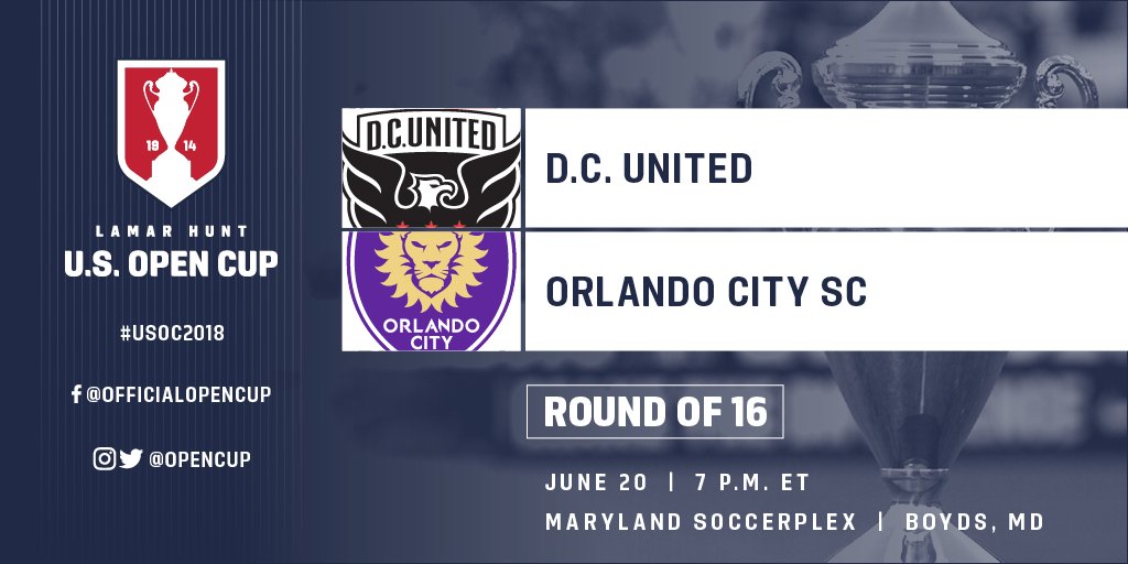 The 2018 @opencup Round of 16 concludes tonight! And you can watch all 4 games free 📺 » ussoc.cr/ro33 https://t.co/BOoQpALtjU