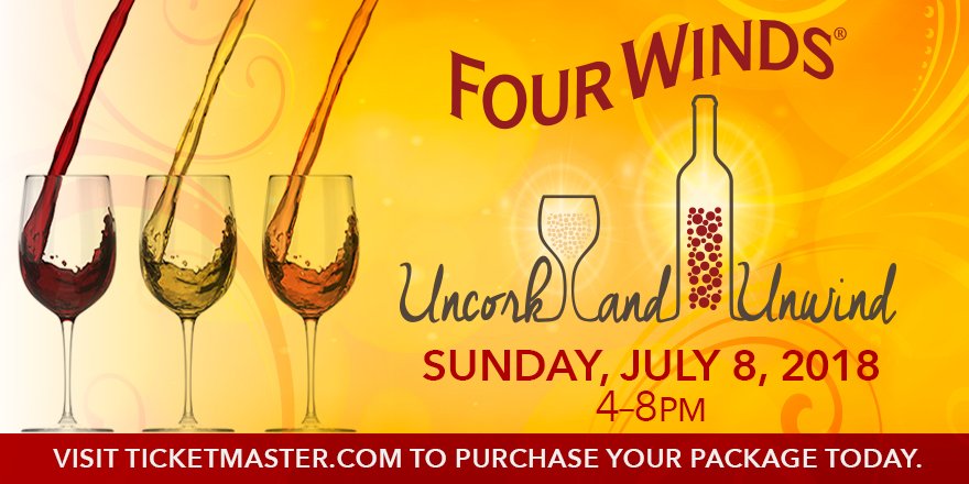 Four Winds Casino (@fourwindscasino) on Twitter photo We're dreaming of wine from <a href="/vineyard2121/">Vineyard2121</a>, <a href="/DablonWinery/">Dablon Vineyards</a>, White Pine Winery and more at Uncork and Unwind on July 8! Get tickets today: bit.ly/2qalT3H We're dreaming of wine from <a href="/vineyard2121/">Vineyard2121</a>, <a href="/DablonWinery/">Dablon Vineyards</a>, White Pine Winery and more at Uncork and Unwind on July 8! Get tickets today: bit.ly/2qalT3H