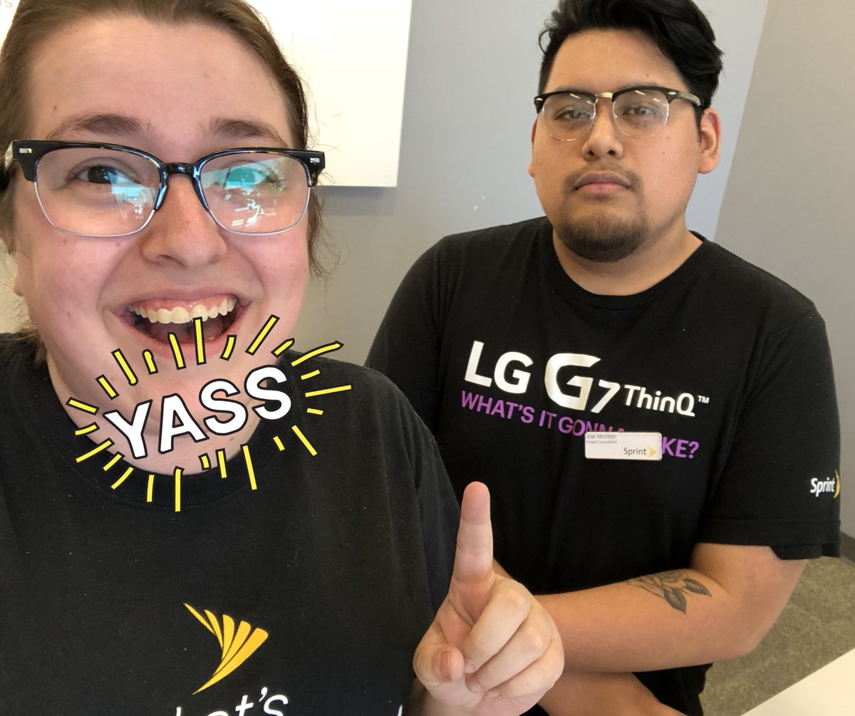 BritAtSprint's tweet photo. Come to elite in Petaluma and see how Joel can hook you up with an LG G7 ThinQ!! If that look doesn’t say #ManiacalFocus I don’t know what does! #WeAreNorCal #AndNW #EliteRules #ThinkLG https://t.co/IjeQoztmxC