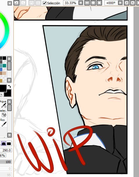 This panel just spat on my face and called me a bitch #wip 