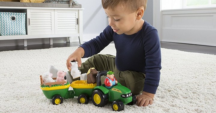 CommnSenseMoney's tweet photo. Tomy John Deere Animal Sounds Hayride Only $8.99! - https://t.co/VOvNzxma0Y #AnimalHayride https://t.co/OKhuwLQ0Ug