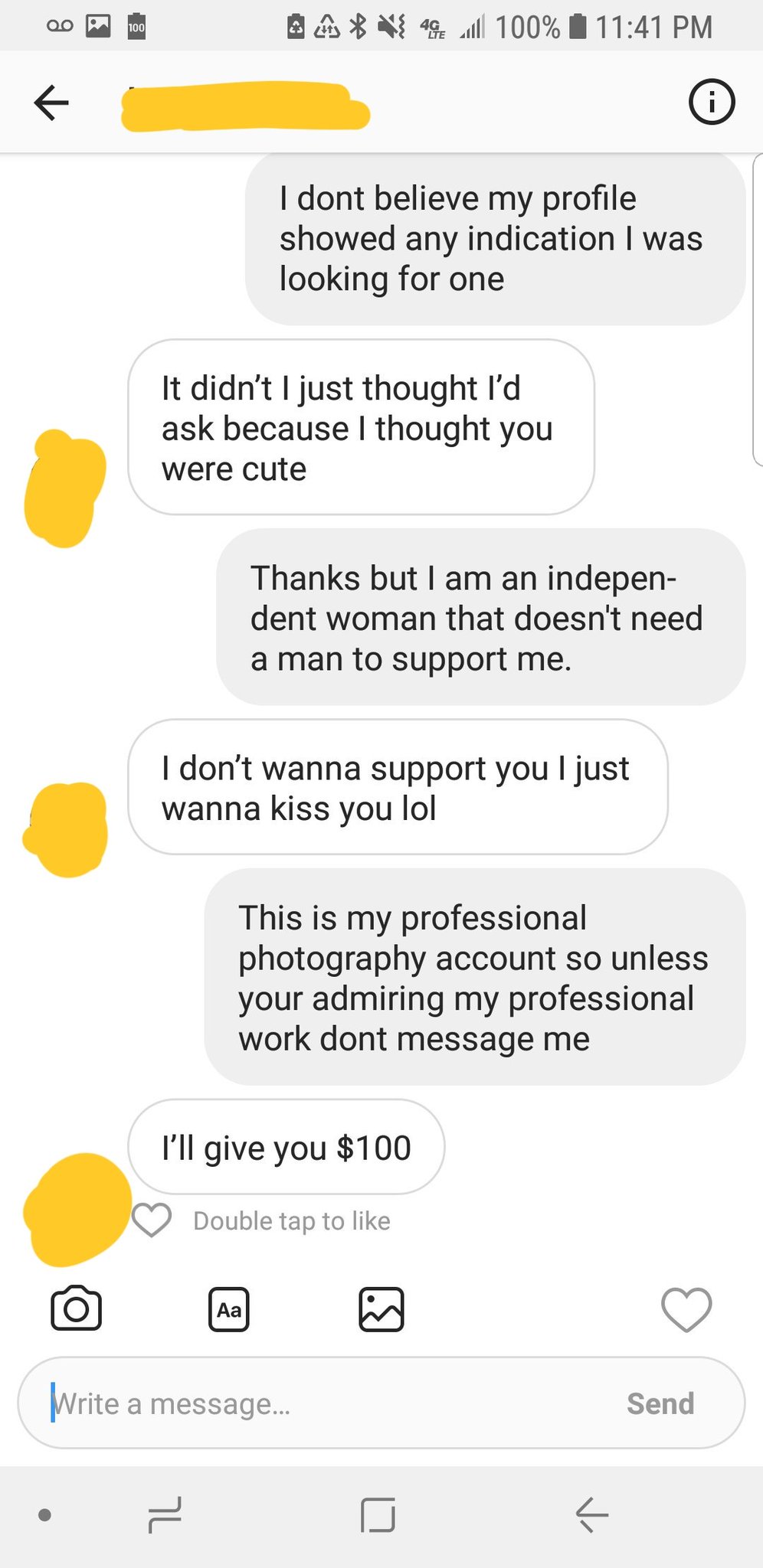 Alex Atamian On Twitter A Guy Just Messaged Me On Instagram He Said He Found Me On Tinder And Wanted To Be My Sugar Daddy I Said I Dont Need A Man