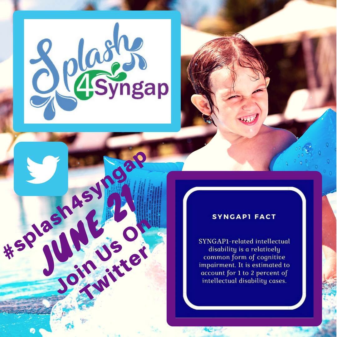 Syngap1Fnd's tweet photo. Tomorrow is the very first SYNGAP1 Awareness Day! The theme is #splash4syngap Our children ❤️ water! We celebrate the life they have and are in hopes for the future we can create a better quality of life!
To find out more, visit our website https://t.co/b9MoOYWZmN https://t.co/1yr0TbF0mY