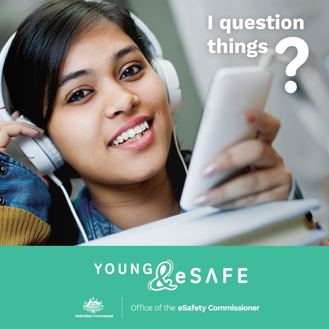 eSafetyOffice's tweet photo. .@youngandesafe is our youth platform featuring advice by young people for young people, giving them the skills to take control of their online experiences. https://t.co/AZFBkrbWum https://t.co/WcCyDst0wW