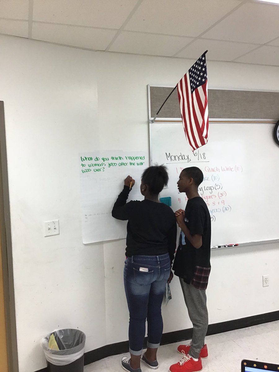 worldofmsa's tweet image. Silent discussion about the impact of WWII on #HiddenFigures #summerschoollearning #engagement #amazingworldofmsa