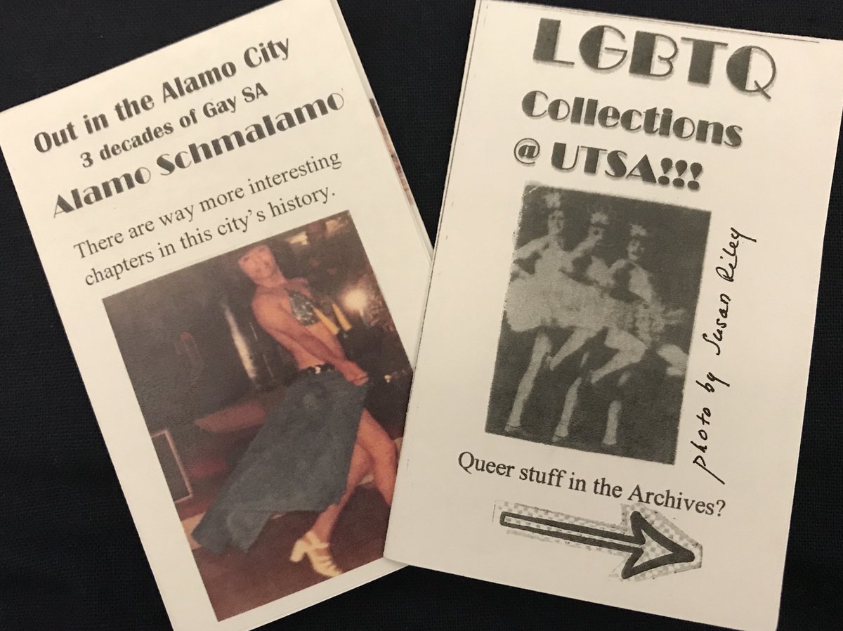 COSAequity's tweet photo. Thank you @UTSA_Libraries for tenaciously excavating and archiving the struggle, strengths, and contributions of LGBTQ+ communities in San Antonio.  These stories are an important part of our city’s history, present, and future. #Pride2018 🏳️‍🌈 https://t.co/z5kSduUK0y