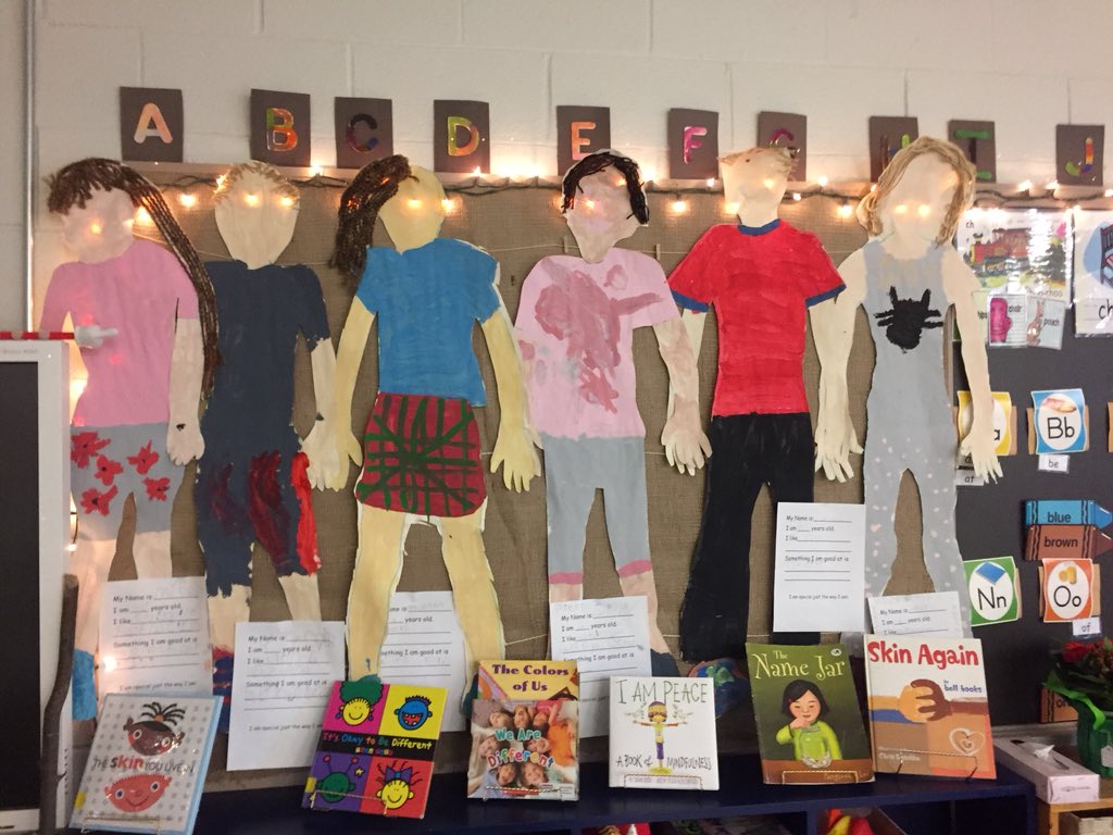 MrsVandeValk's tweet photo. We have been learning all about diversity during our latest inquiry. The students loved creating themselves. The fantastic detail the students added shows how invested they were in this inquiry. #TLDSB #tldsbart #tldsblearns #steam #itsoktobedifferent #jcps @JackCallaghanPS https://t.co/oQ181z5fNJ